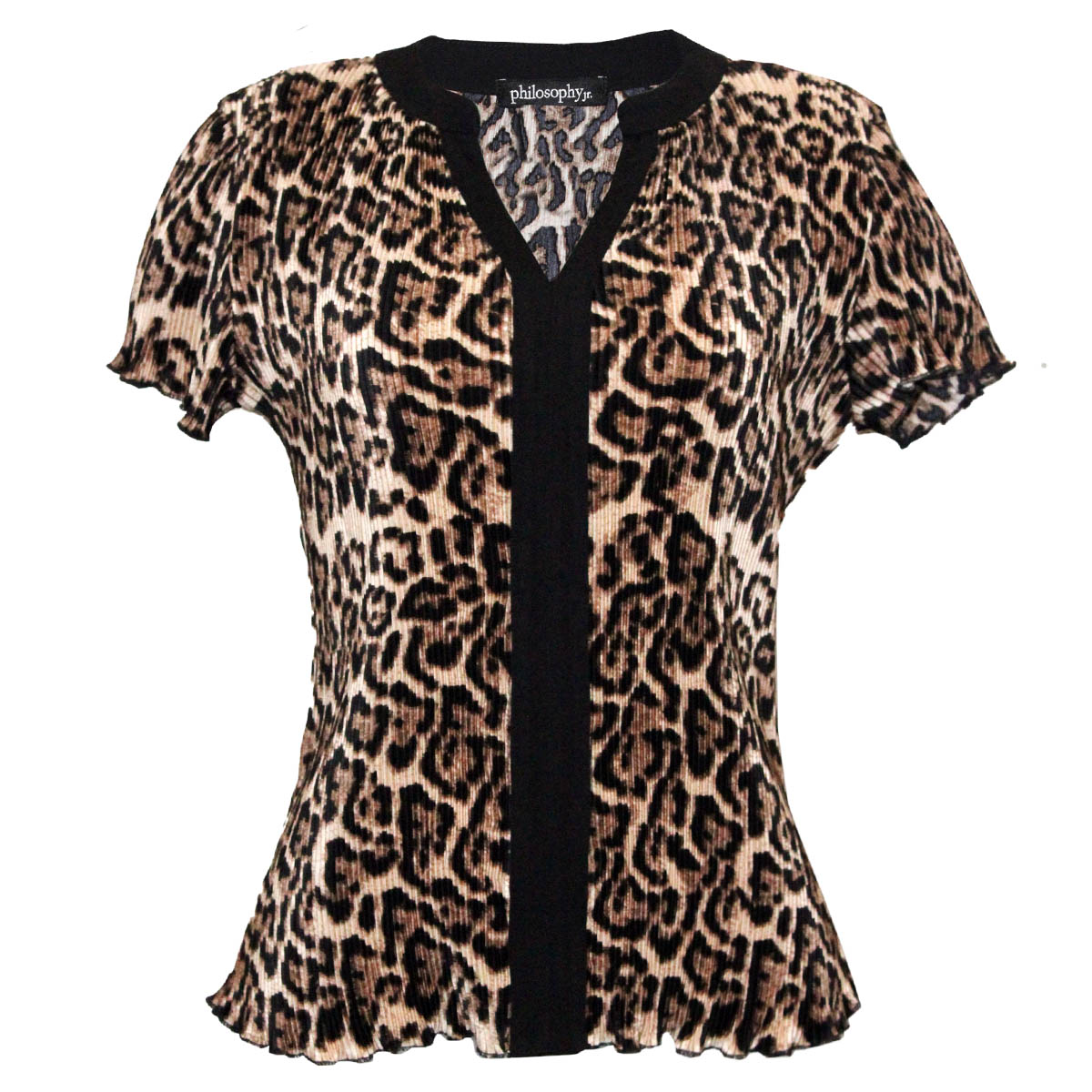 Blusa Cuello Mao Animal Print Philosophy Para Mujer Junior image number null