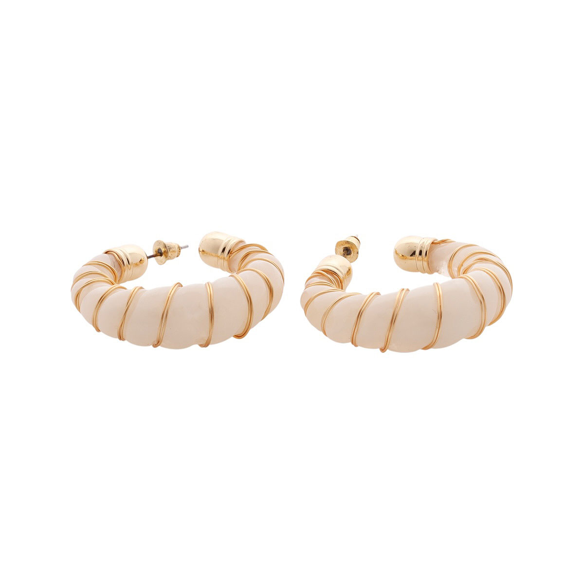 Aretes Arracada Blanca Lulu image number null