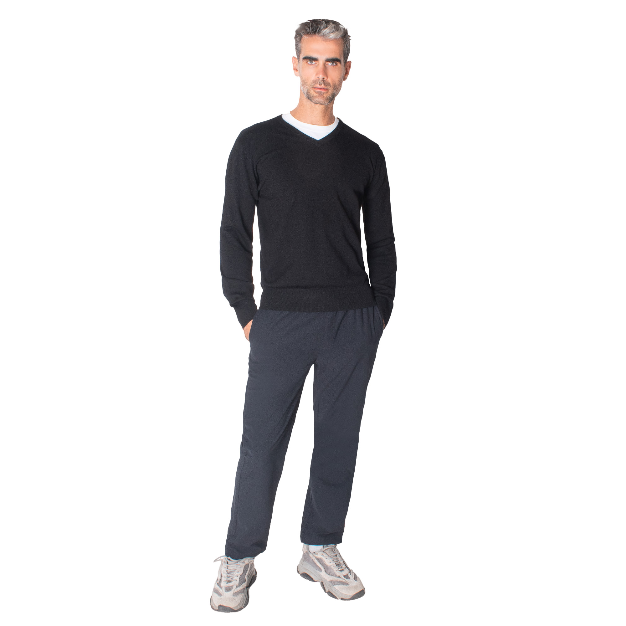 Su&eacute;ter Regular Fit Cuelllo V Generra para Hombre image number null