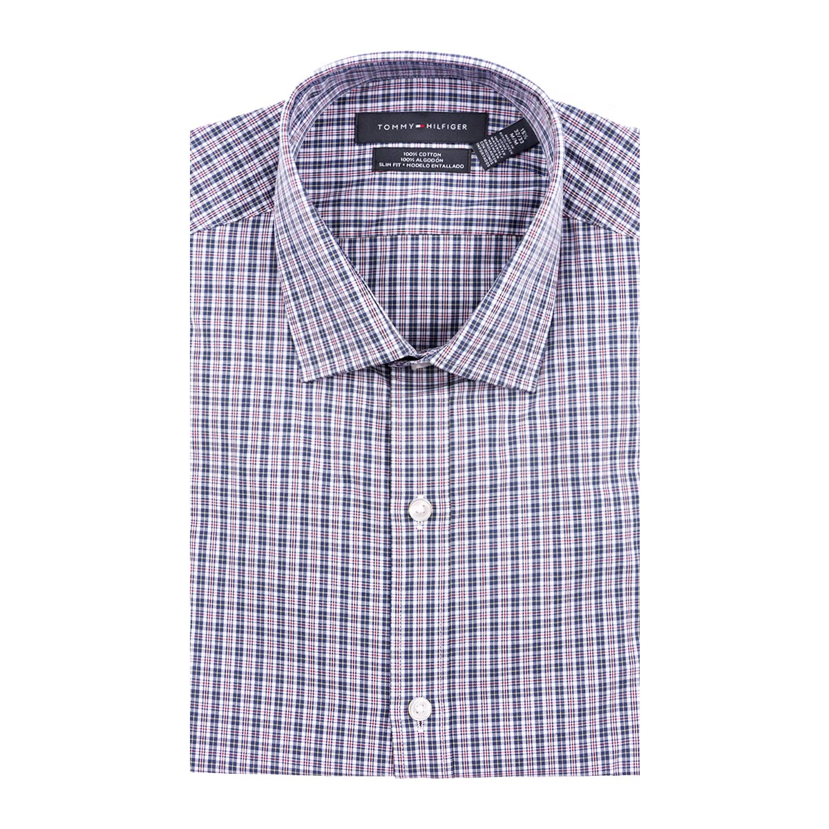 Camisa Slim Fit Cuadros Algod&oacute;n Tommy Hilfiger Hombre image number null