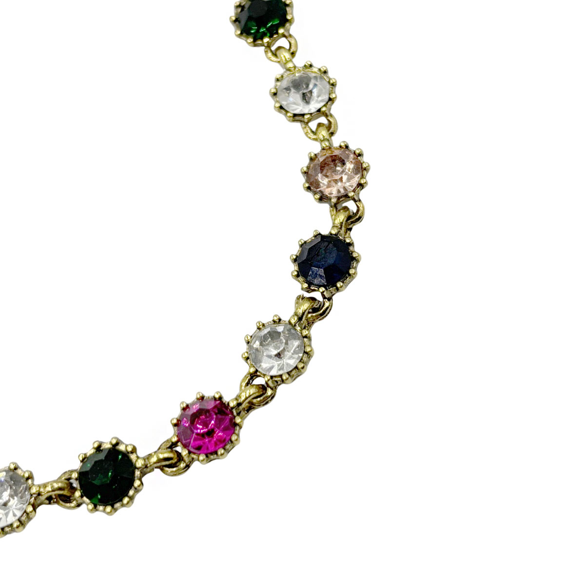 Collar Multi Cristales Colores Aktuales Para Mujer image number null