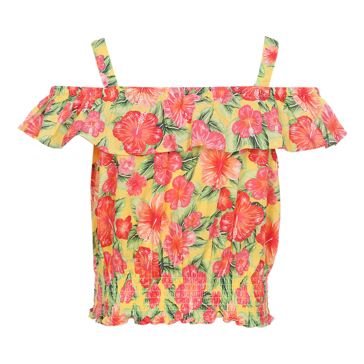 Blusa sin Mangas Estampado Tropical Fukka para Ni&ntilde;a image number null