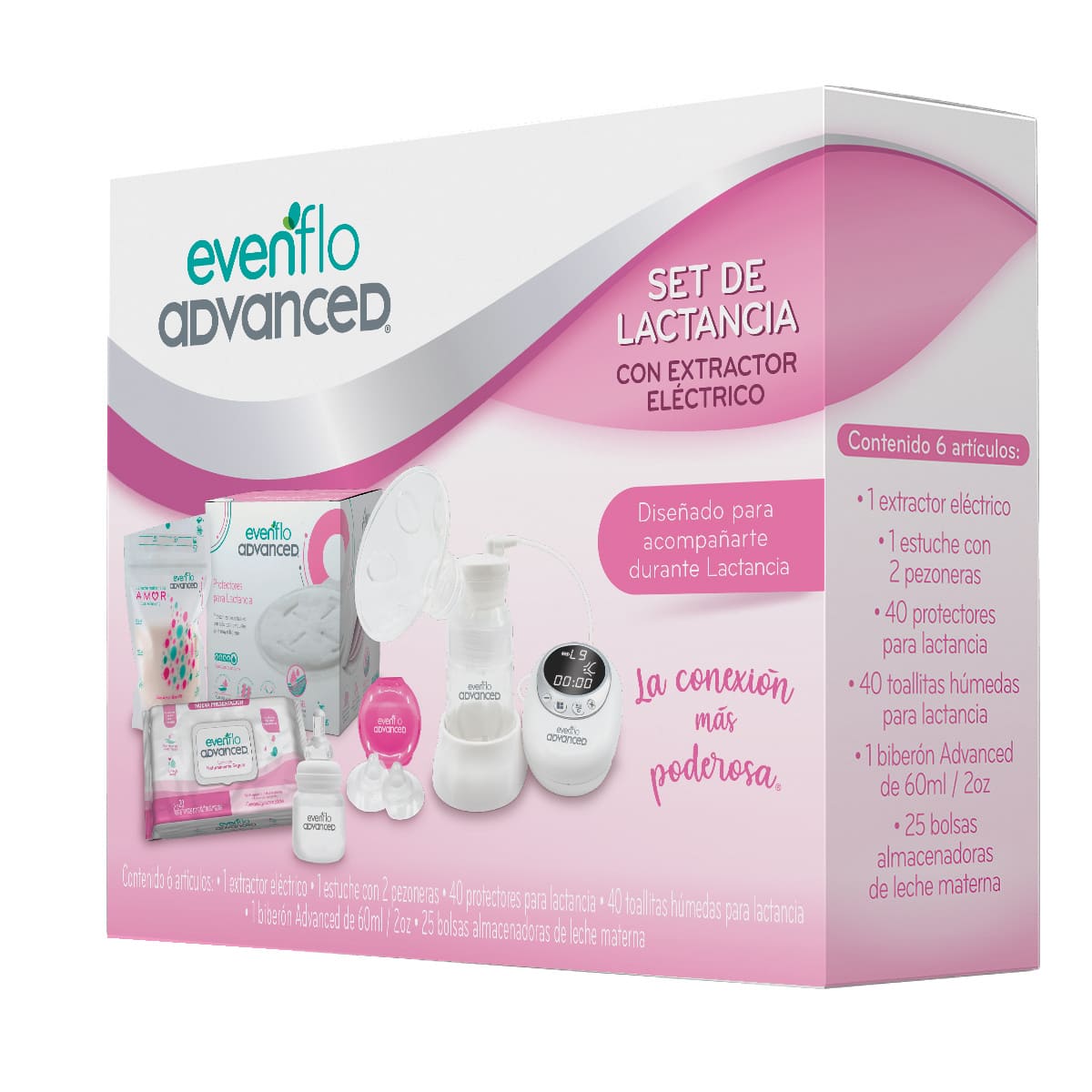 Set de Lactancia con Extractor El&eacute;ctrico Evenflo image number null