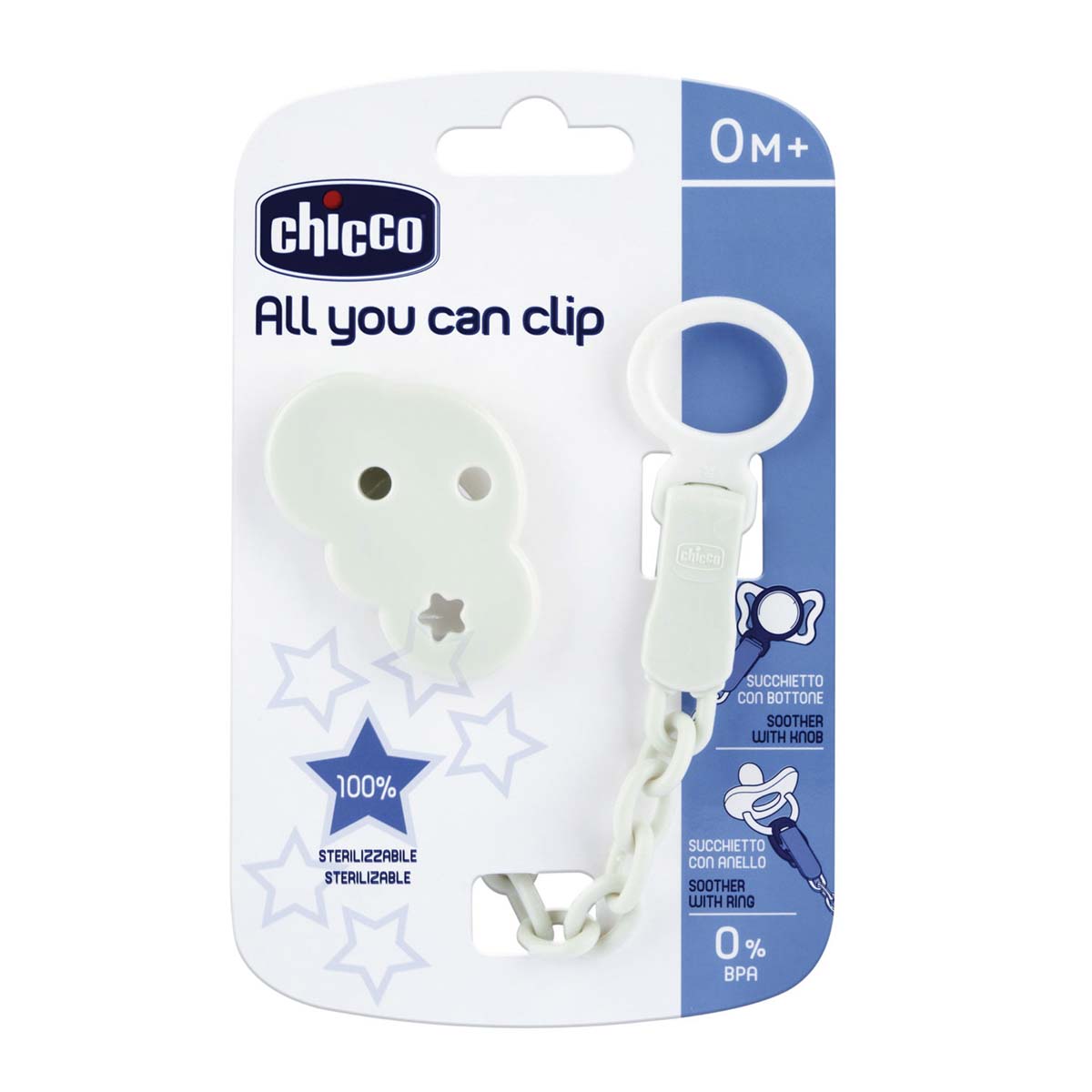 Clip para Chup&oacute;n Forma de Nube Chicco image number null