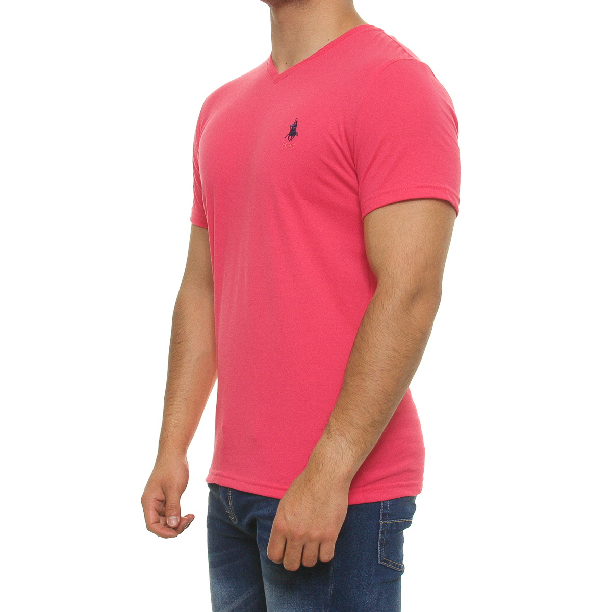 Playera cuello V manga corta para hombre POLO CLUB image number null