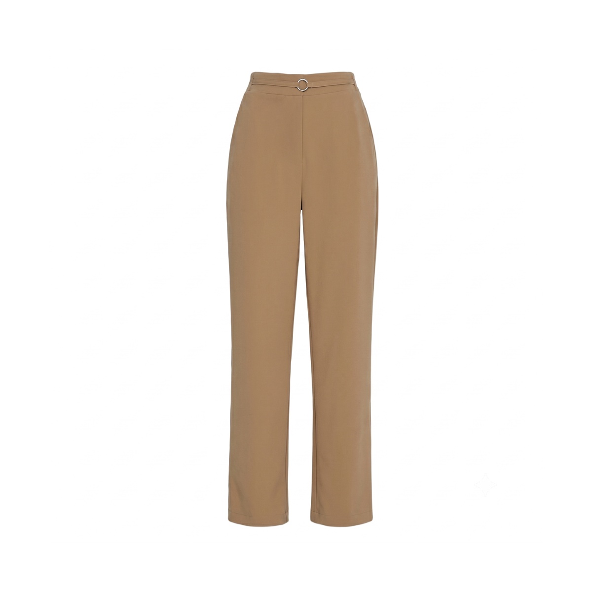 Pantal&oacute;n Recto Con Cintur&oacute;n Orange Love Para Mujer Junior image number null