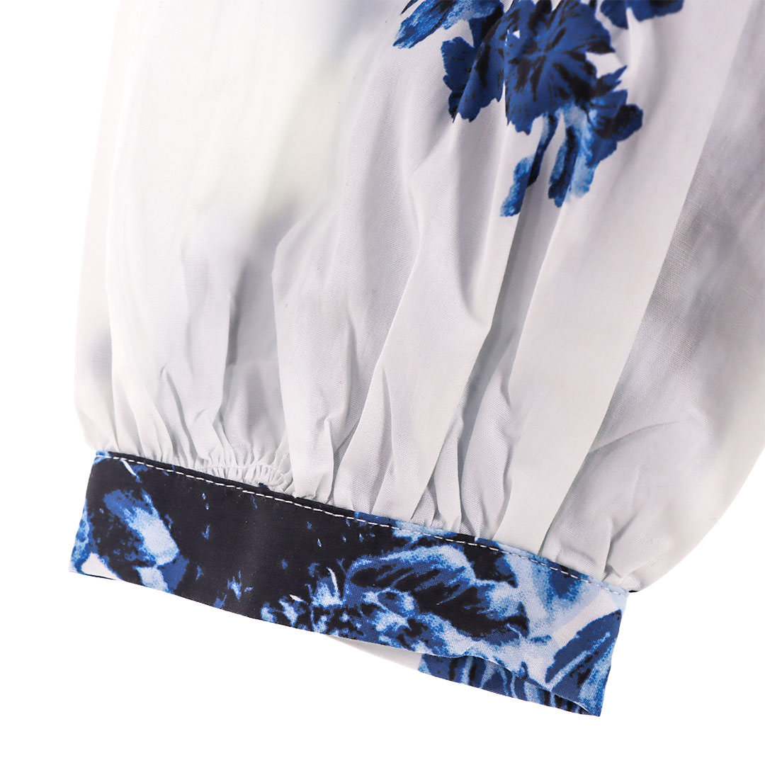 Blusa Manga Larga con Corbata Estampado Floral LIFESTYLER para Mujer Curvy image number null