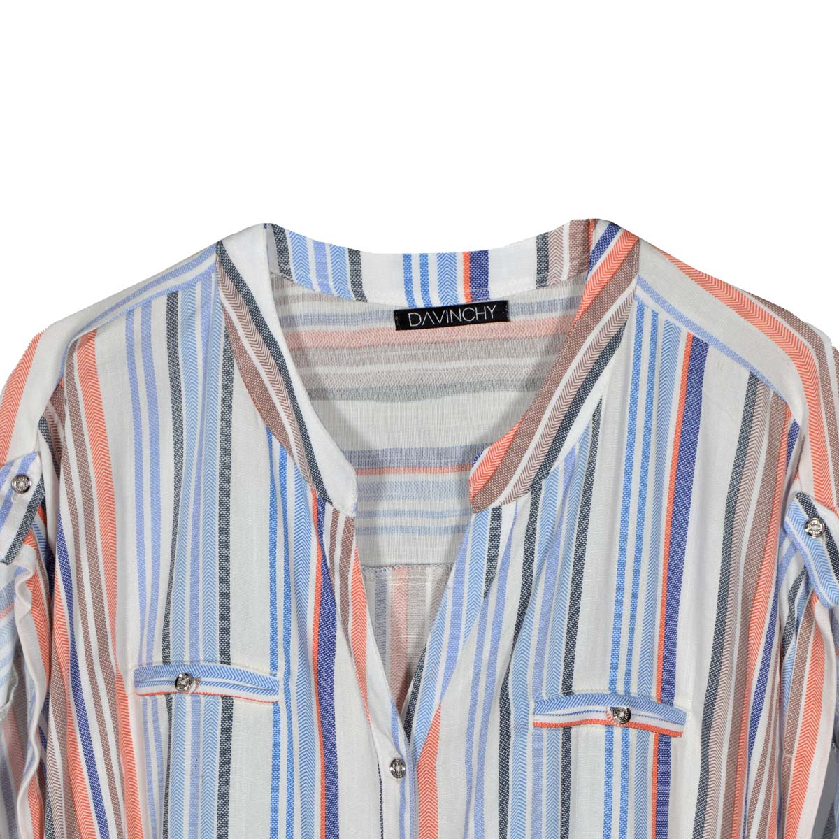Blusa con estampado a rayas Davinchy para Mujer image number null