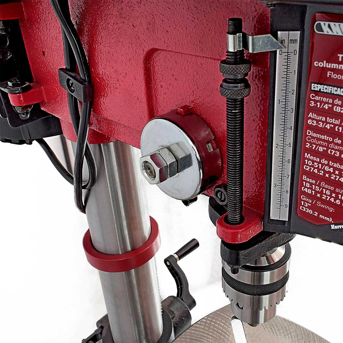 Taladro de Columna de Piso Profesional de 13" Kn Dp-13F Knova image number null