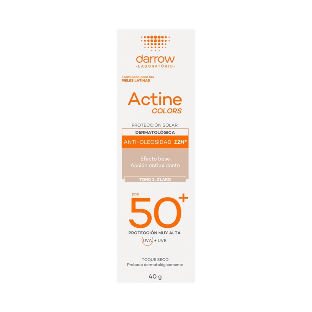 Actine Colors Protector Solar con Vitamina E Tono Claro image number null