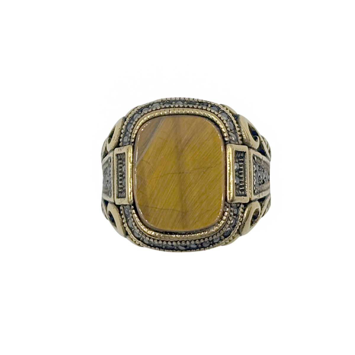 Anillo Ojo Tigre Acero Inox H Aktuales para Hombre image number null
