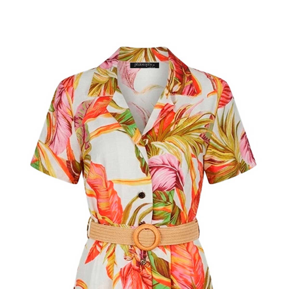 Vestido Largo Camisero Philosophy Para Mujer image number null