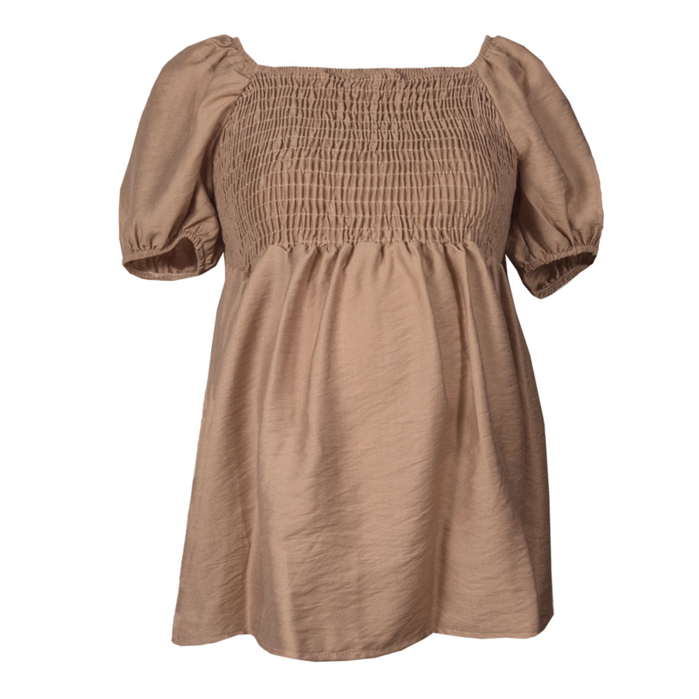 Blusa de maternidad lisa con manga aglobada Doma Fashion para mujer image number null