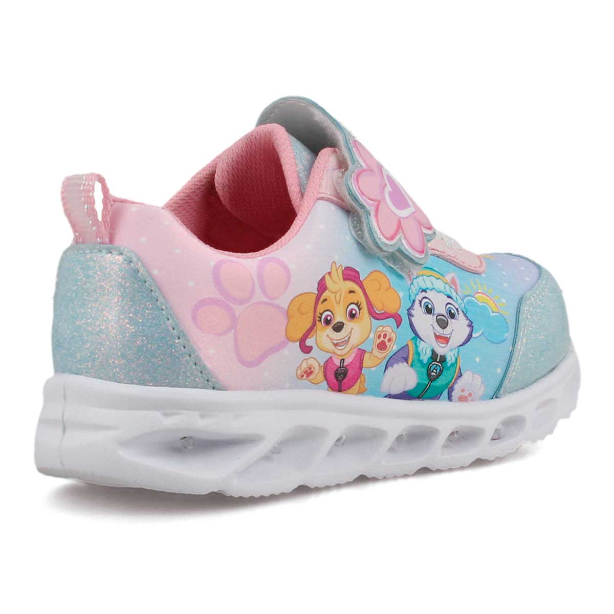 Tenis con Luces Dise&ntilde;o Personajes Paw Patrol Blanco Ajuste Velcro para Ni&ntilde;a image number null