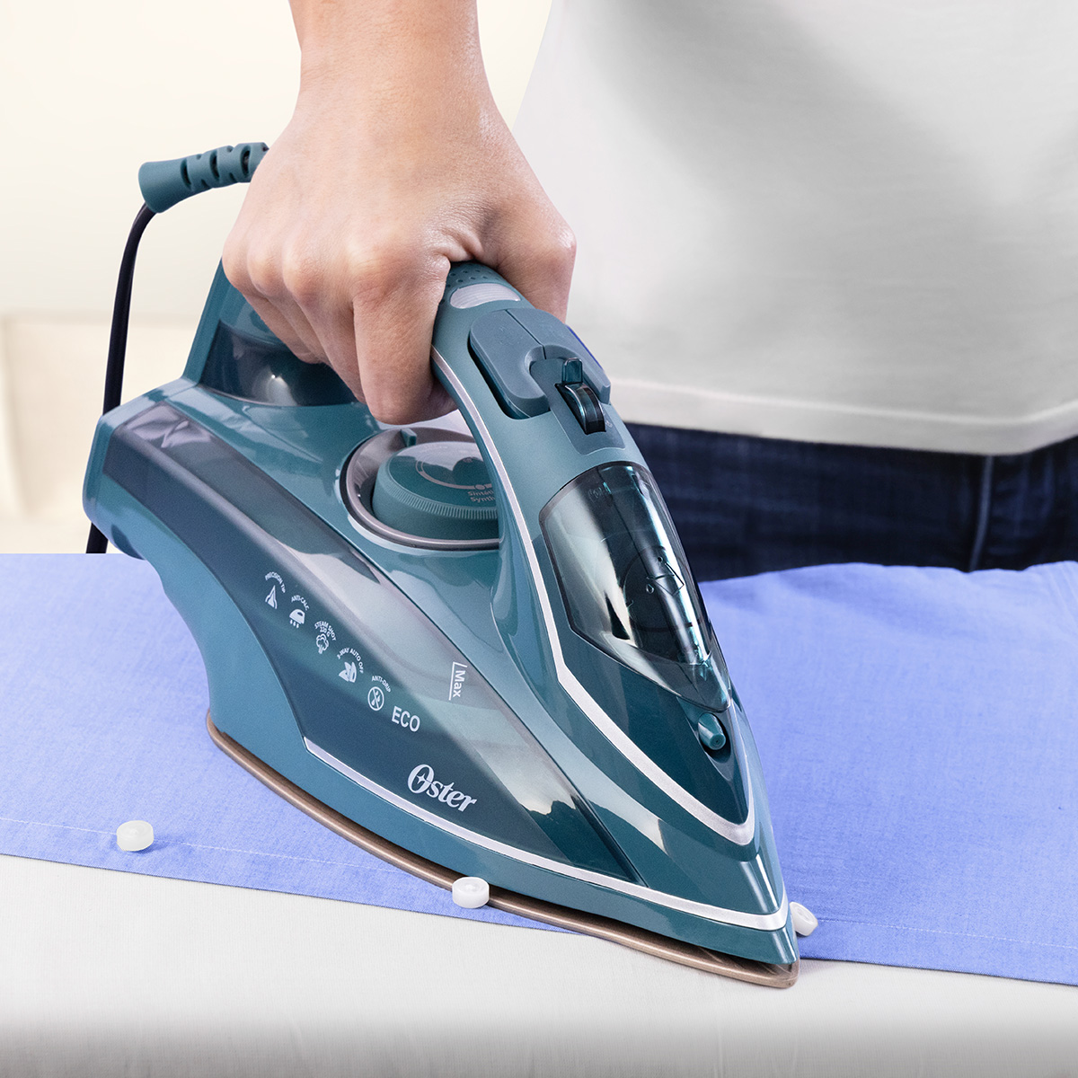 Plancha Oster Turbo Serie Ang 8000 127v Teal image number null