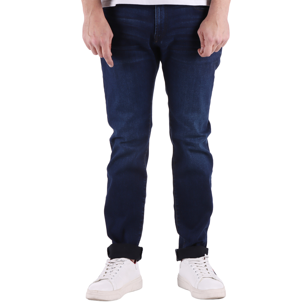 Jeans B&aacute;sicos Corte Slim Fit Silver Plate para Hombre image number null
