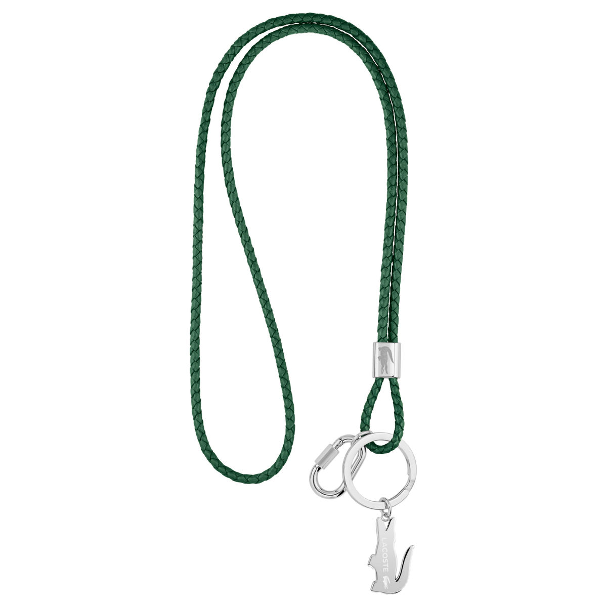 Collar Cocodrilo Plateado Unisex Arthor Piel Verde image number null