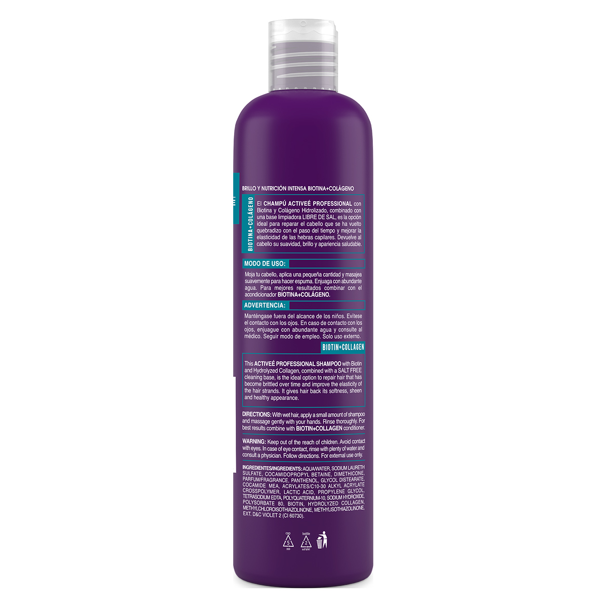 Shampoo Active&eacute; 16 Fl. Oz. Biotin+Collagen image number null