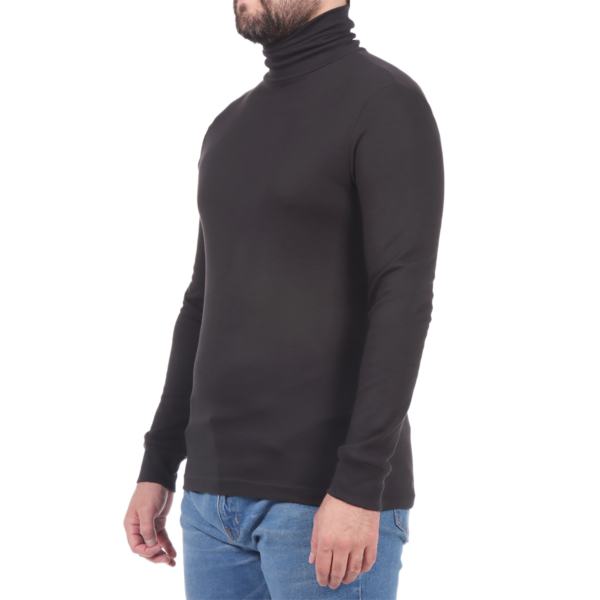 Su&eacute;ter Cuello Alto Algod&oacute;n Cl&aacute;sico Liso OVS para Hombre image number null
