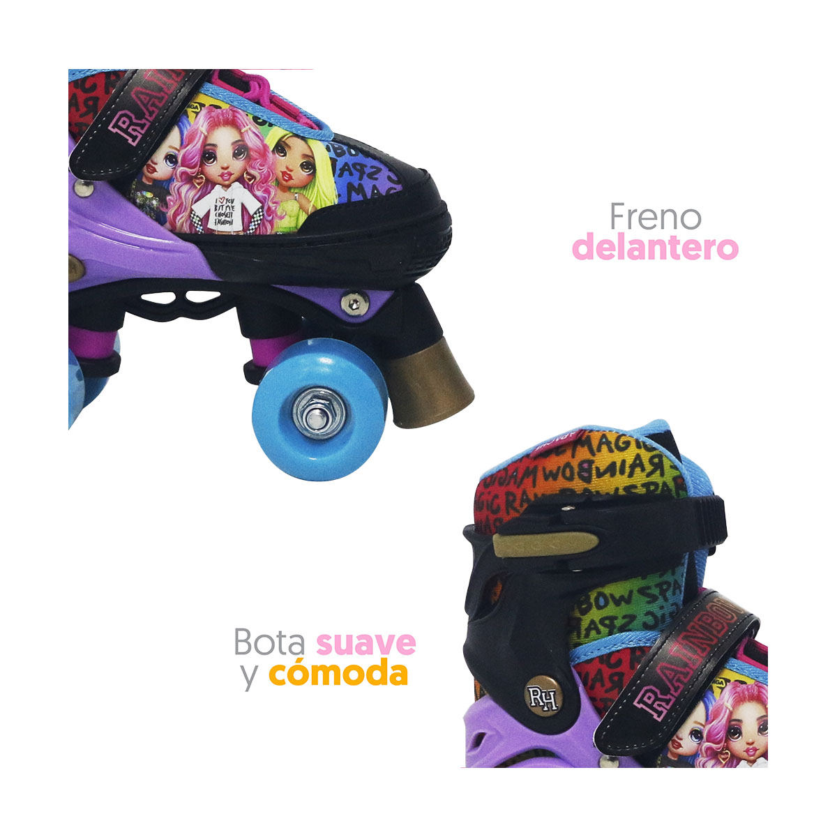 Patines Quad Rainbow High Flying Wheel image number null