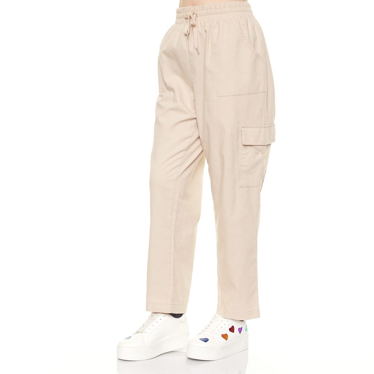 Pantal&oacute;n Cargo Con Jaretas Philosophy Jr Petite Para Mujer Petite image number null