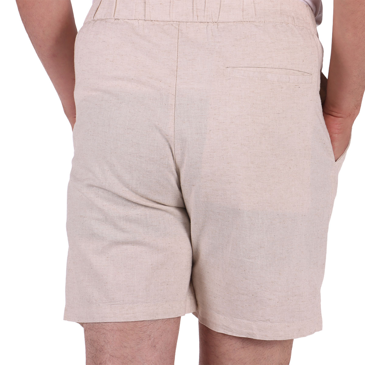 Bermuda Lino Cintura El&aacute;stica Fukka para Hombre image number null