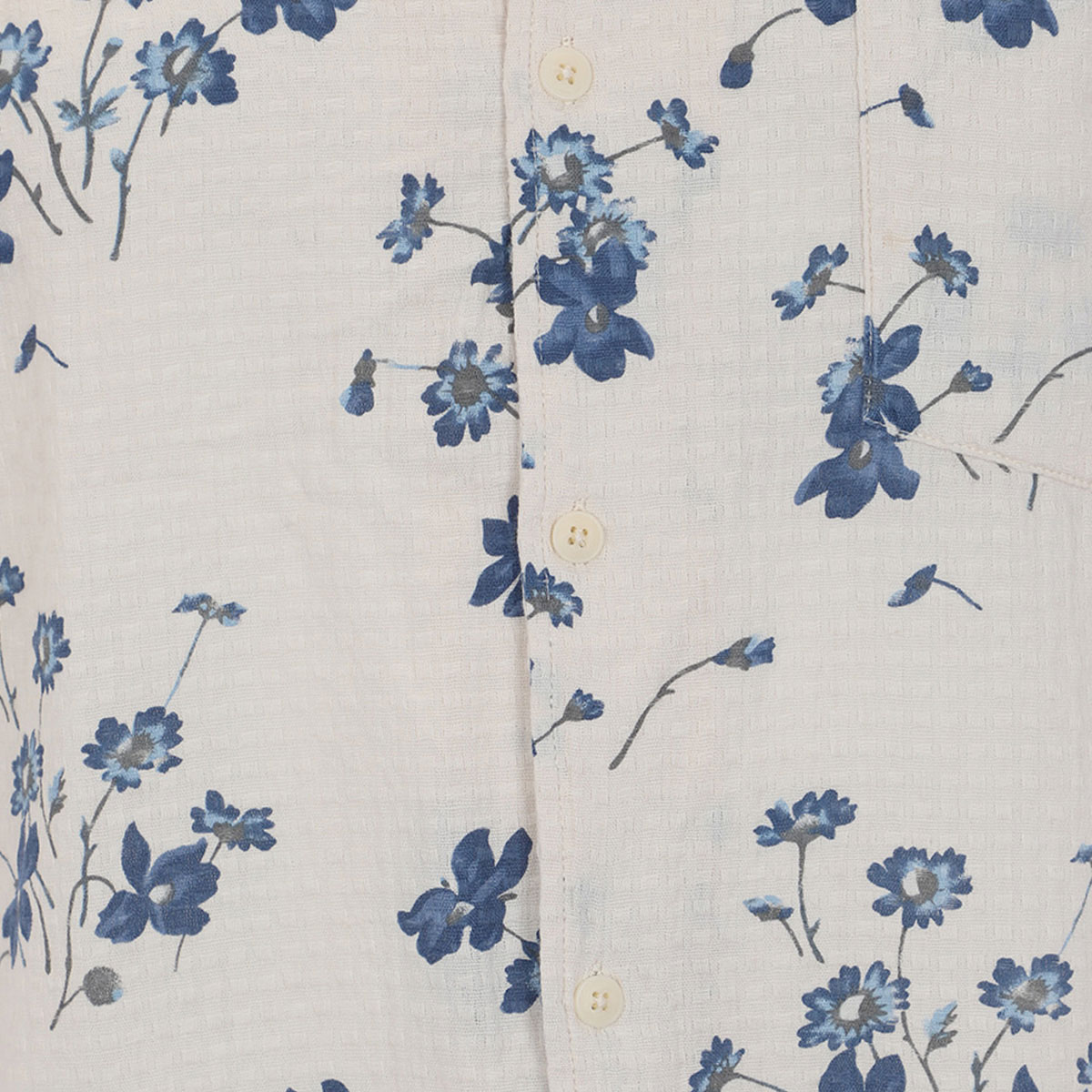 Camisa Estampado Flores Jeanious Manga Corta para Hombre Plus image number null