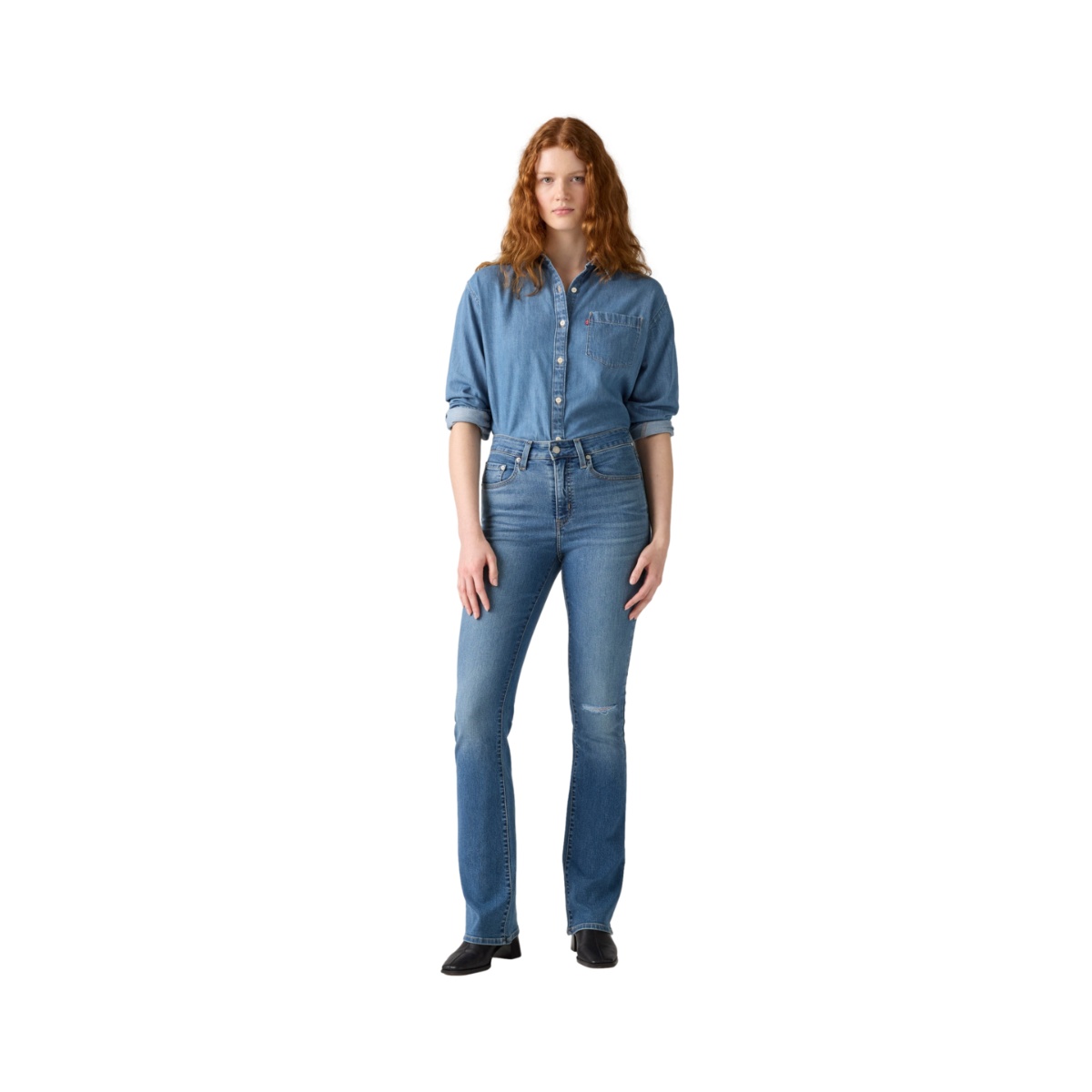 Levi&rsquo;s&reg; 725&reg; Jeans High-Rise Bootcut para Mujer Junior image number null