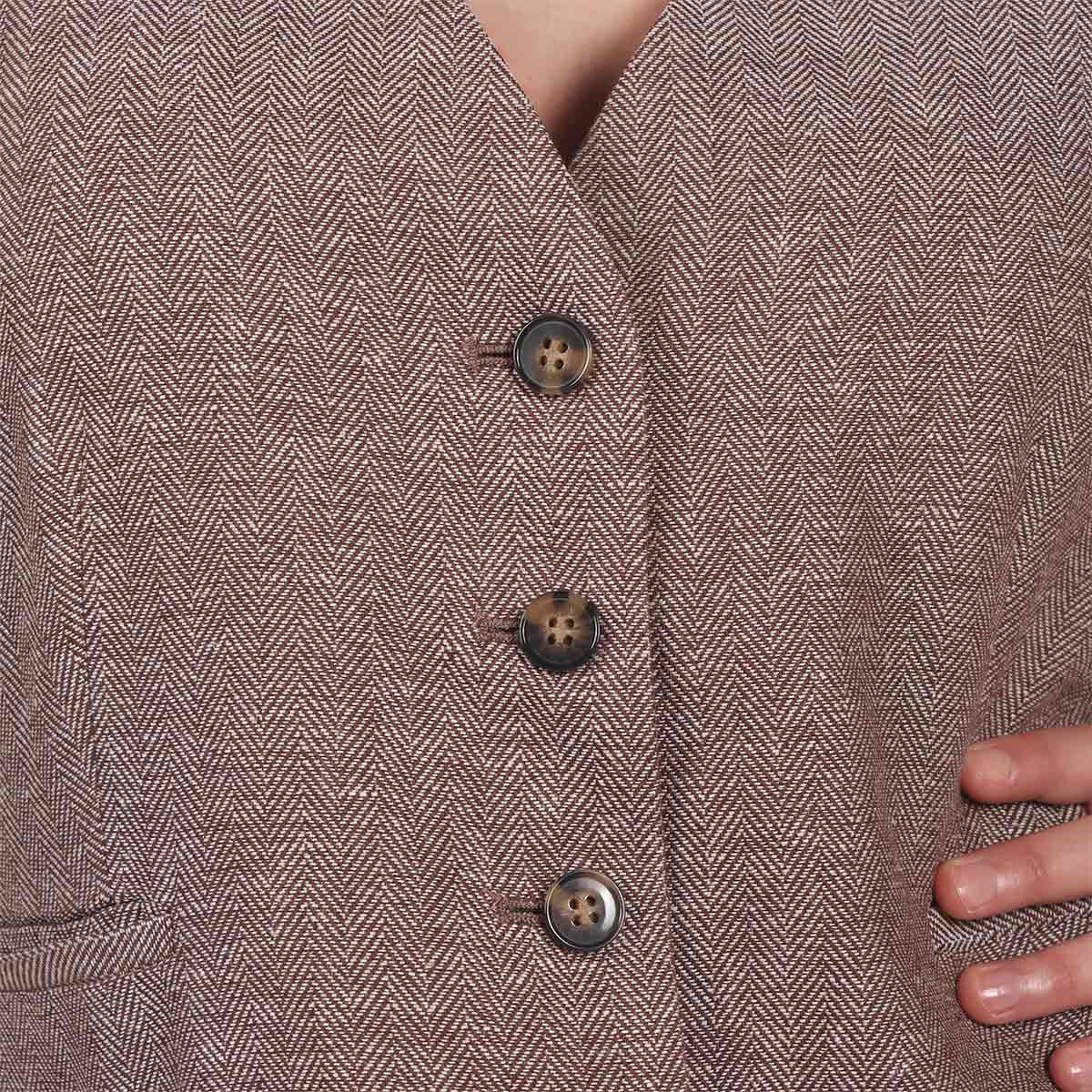 Chaleco Botones al Frente Elegante Casual OVS para Mujer image number null