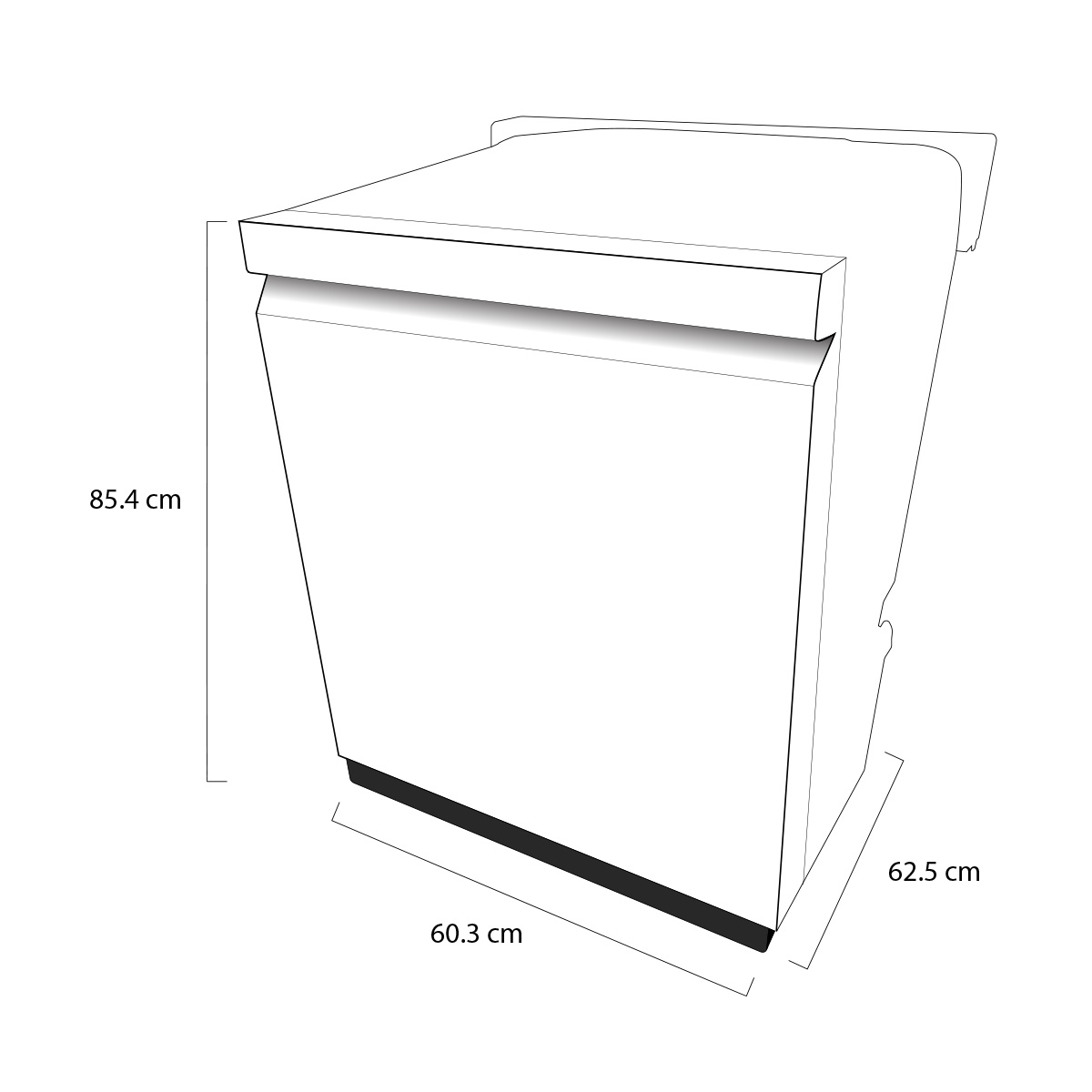 Lavavajillas LG QuadWash TrueSteam Empotre Acero Inoxidable color Negro LDP6810SS image number null