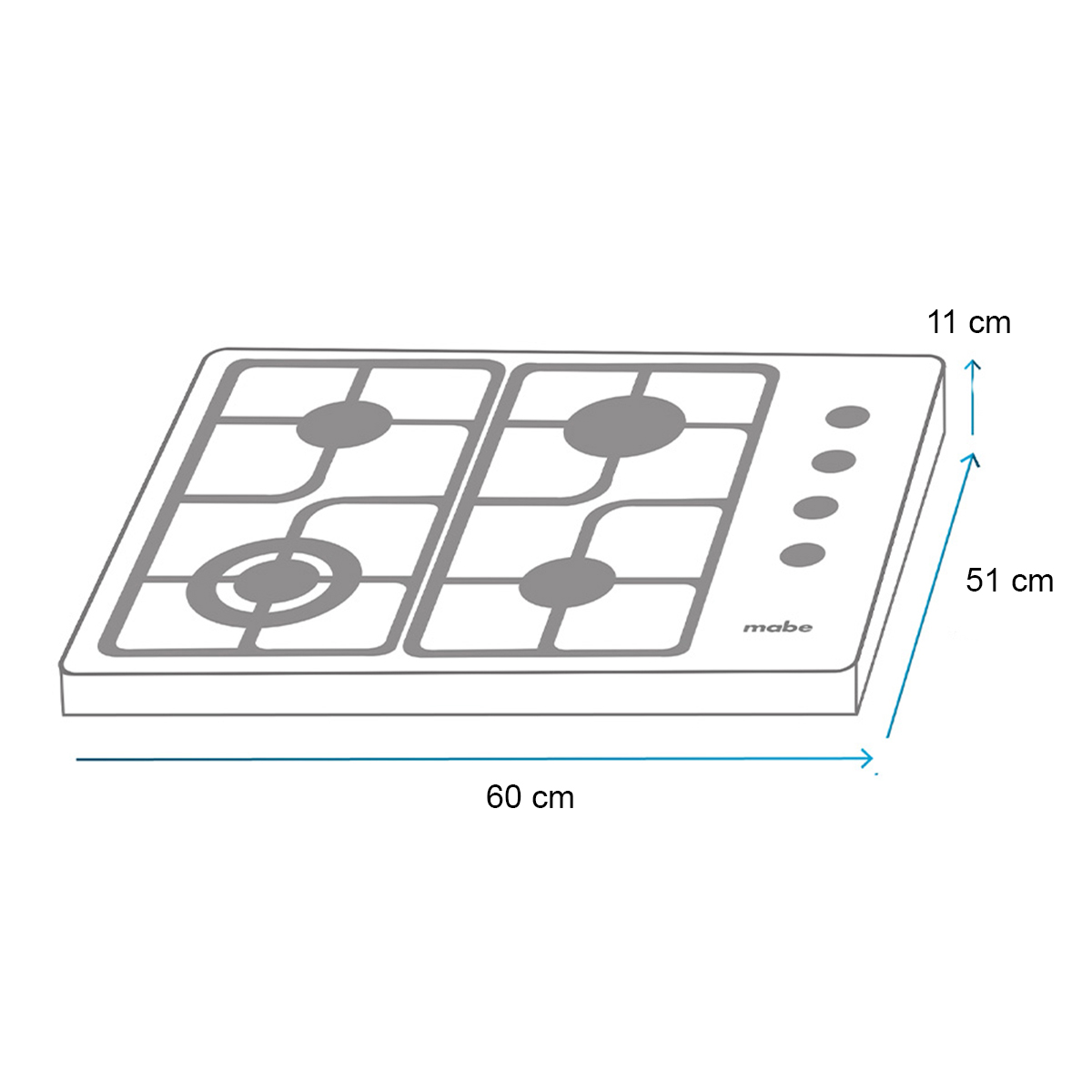 Trinomio Negro CMG60HM80CMPU7N Mabe image number null