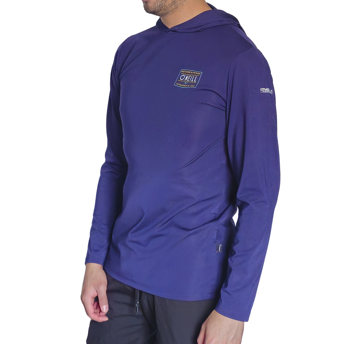 Playera Rashguard con Capucha O'Neill Azul Oscuro Manga Larga para Hombre image number null