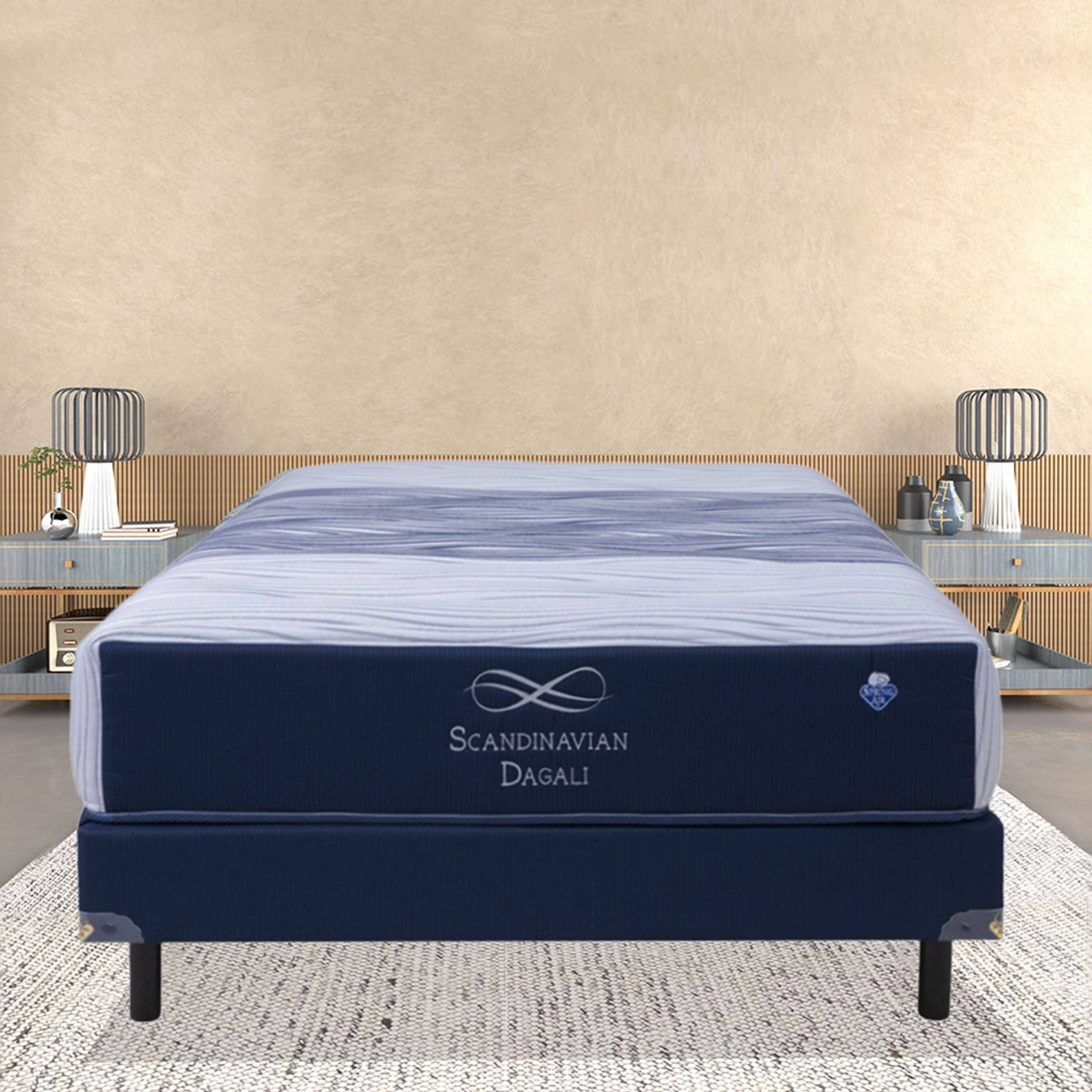Colch&oacute;n Queen Size Dagali Scandinavian Spring Air image number null