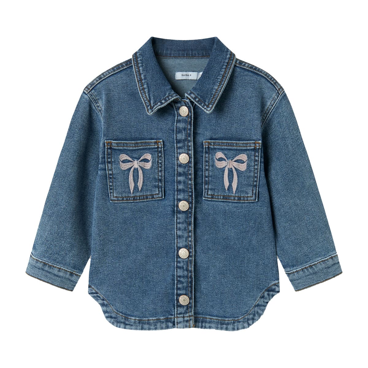 Chamarra Denim con Bolsillos Name It para Ni&ntilde;a image number null