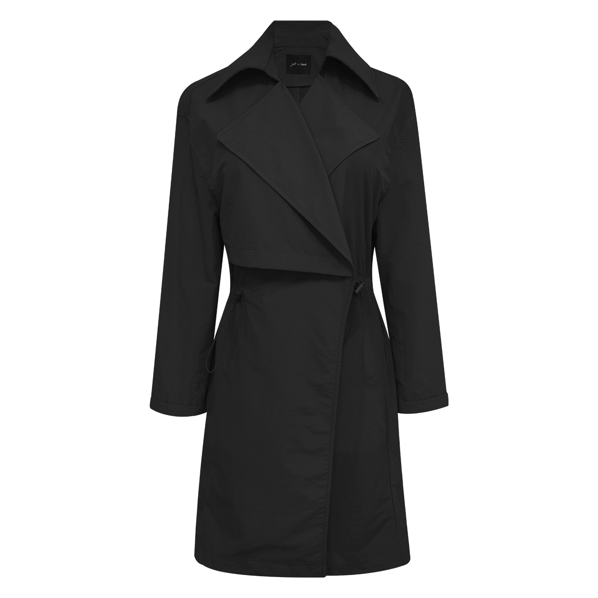 Gabardina larga negra para Mujer Petite JUST BY BASEL image number null