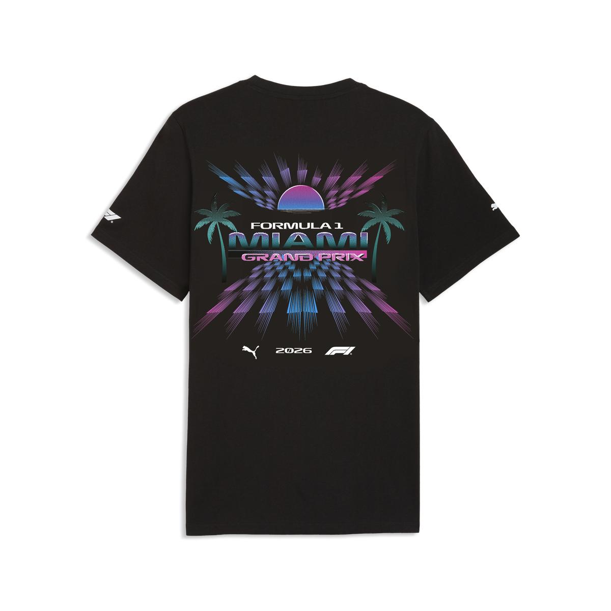 Playera Negra Puma con Dise&ntilde;o Edici&oacute;n Especial Miami F1 para Hombre image number null