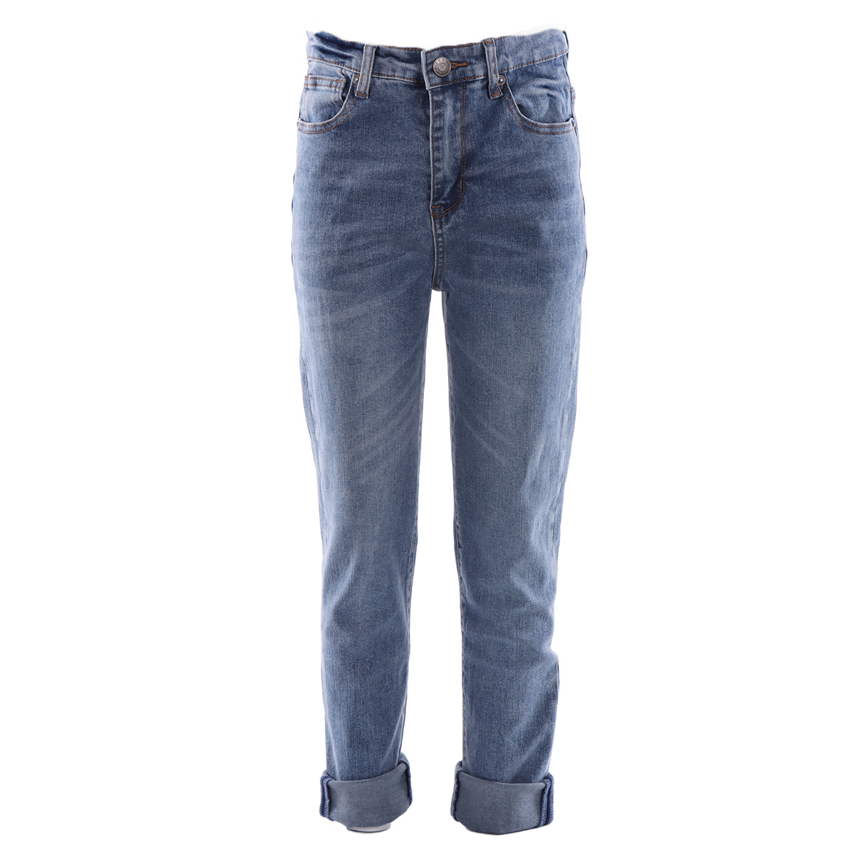 Jeans Azul Corte Recto Mezclilla Fukka para Ni&ntilde;o image number null