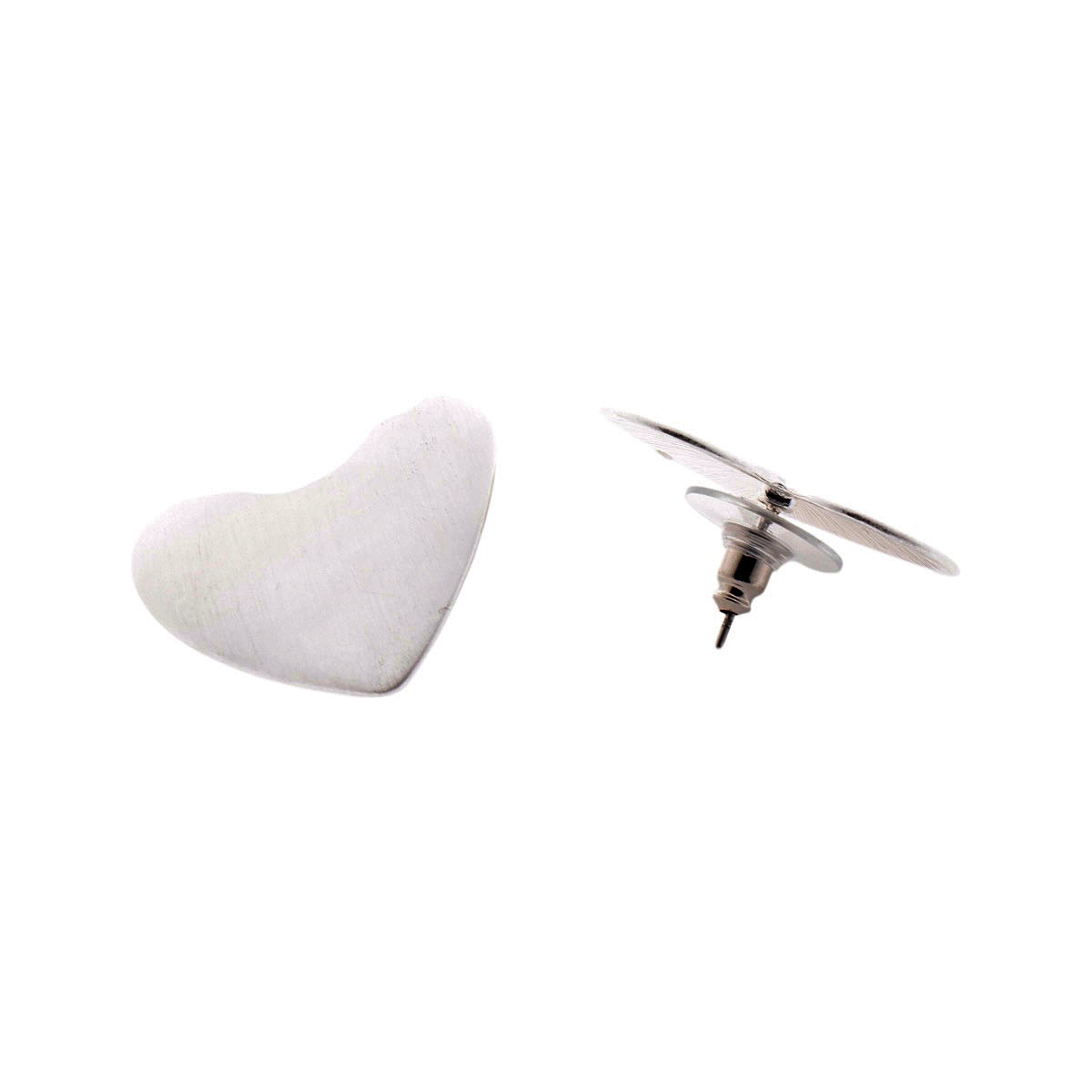 Aretes Corazon Plateado Lulu image number null