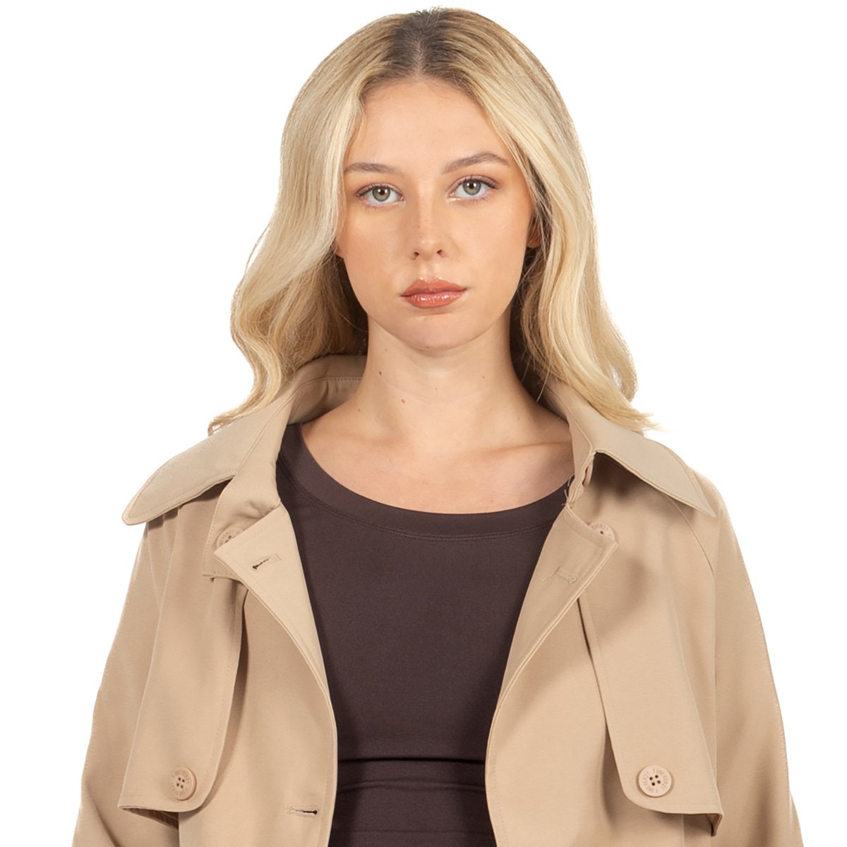 Gabardina Larga Con Cinta Forever 21 para Mujer Junior image number null