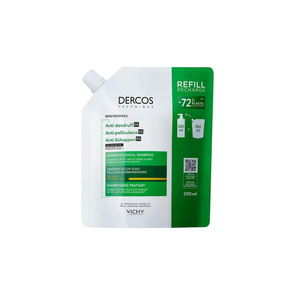 Vichy Dercos Shampoo Anticaspa Refill image number null