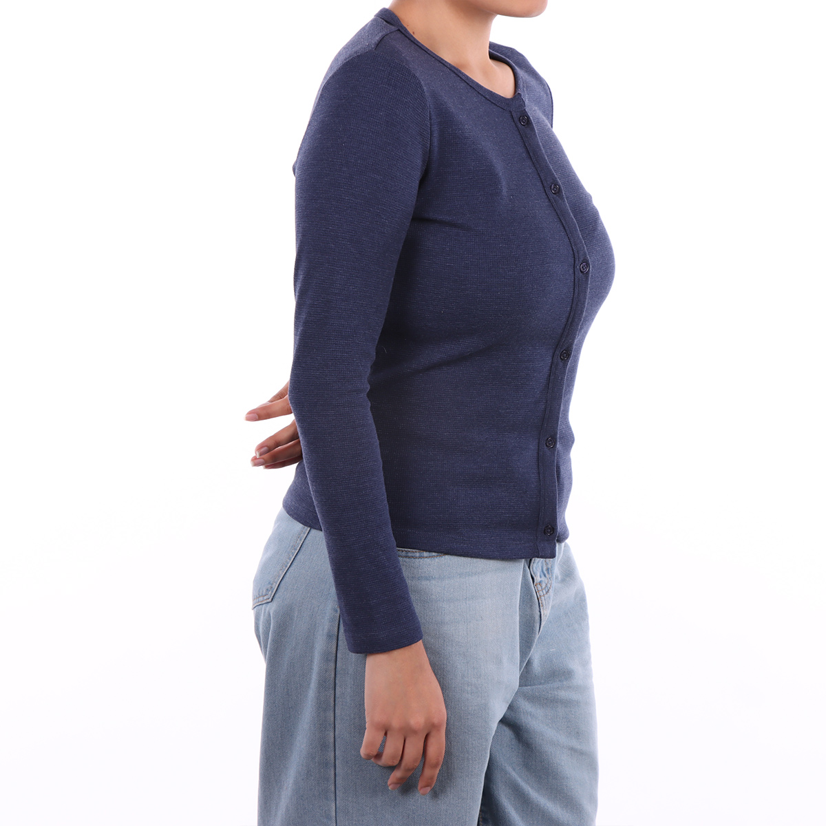 Cardigan con Botones y Cuello Redondo Arqueology para Mujer image number null