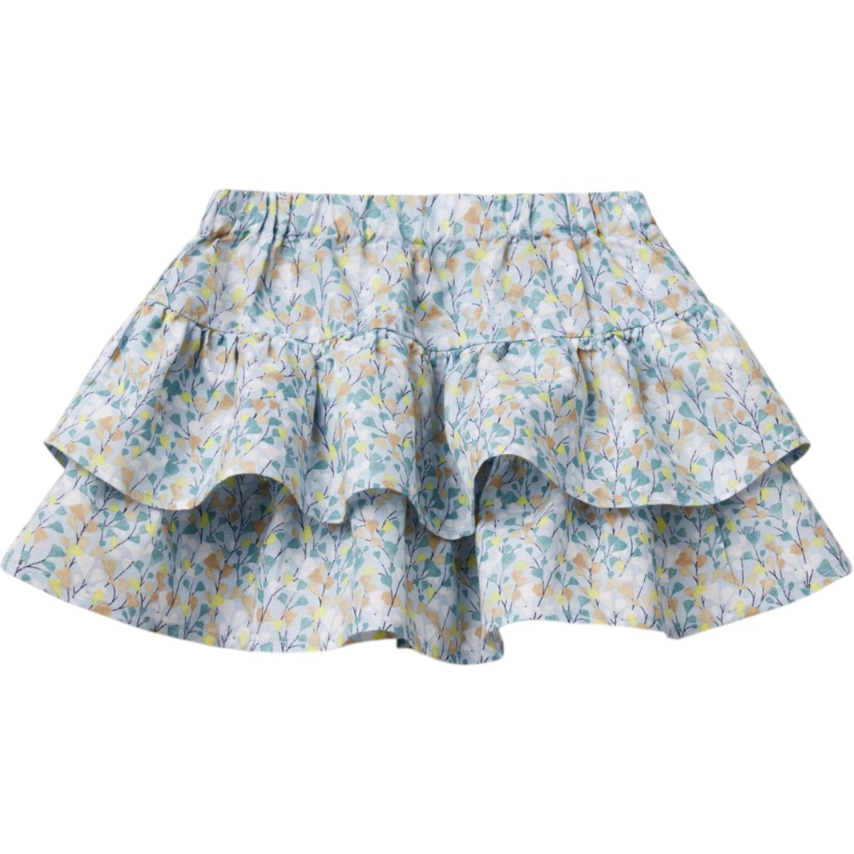 Falda en Capas Benetton con Estampado Floral para Ni&ntilde;a image number null