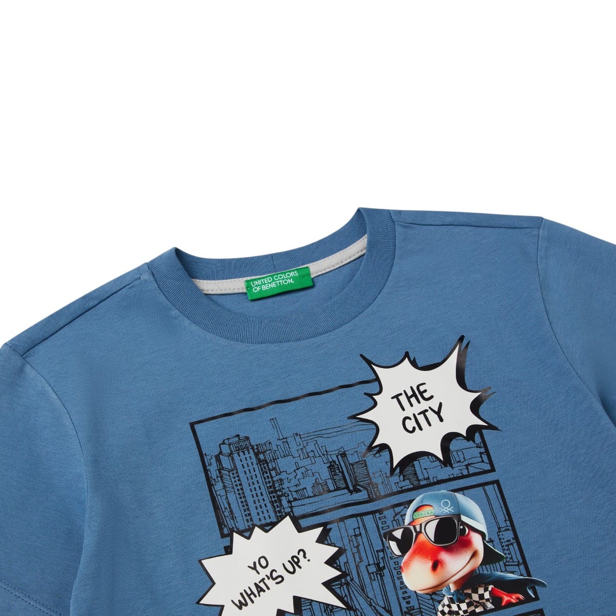 Playera Manga Corta Benetton con Estampado para Ni&ntilde;o image number null