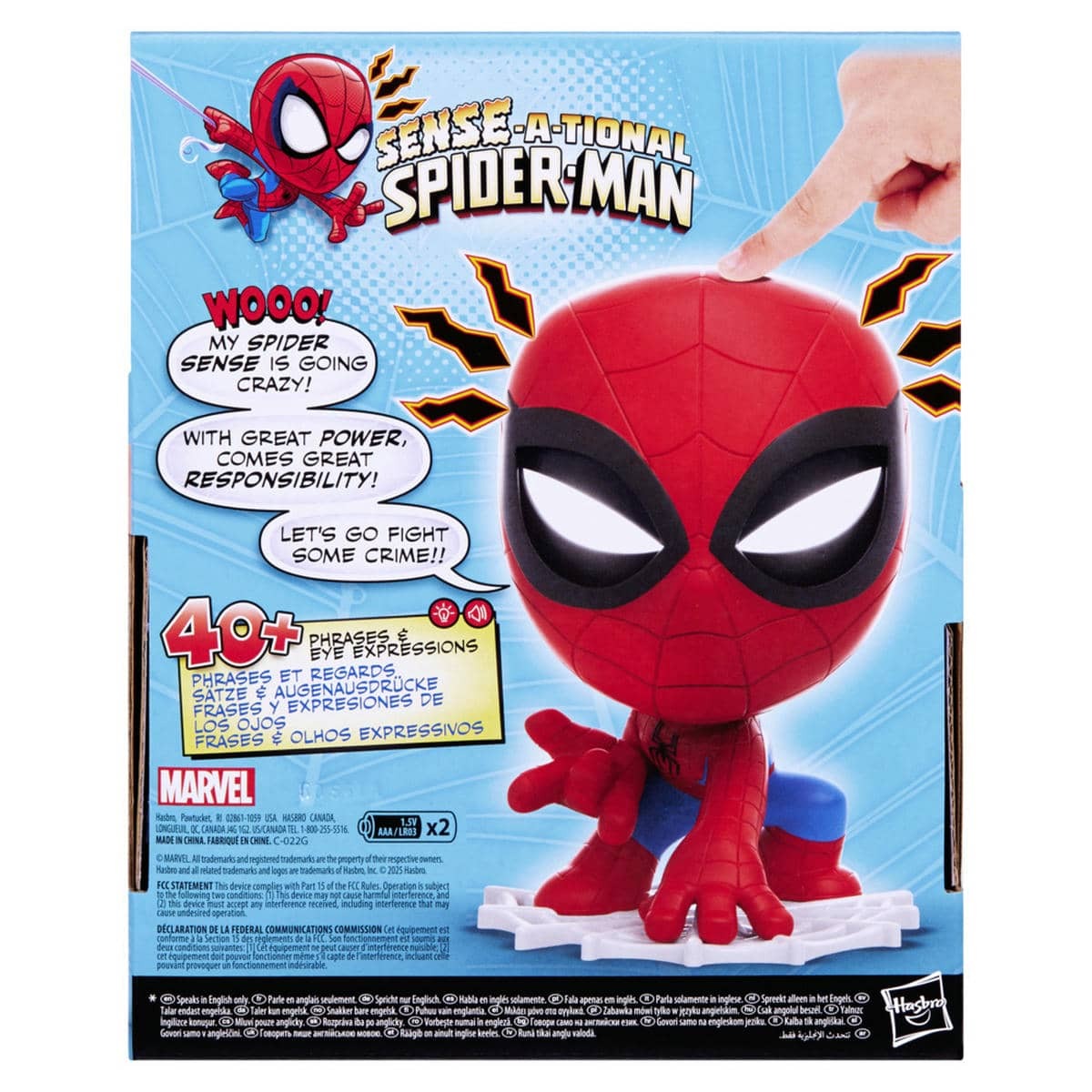 Marvel Figura Sense-A-Tional Spider-Man Hasbro image number null