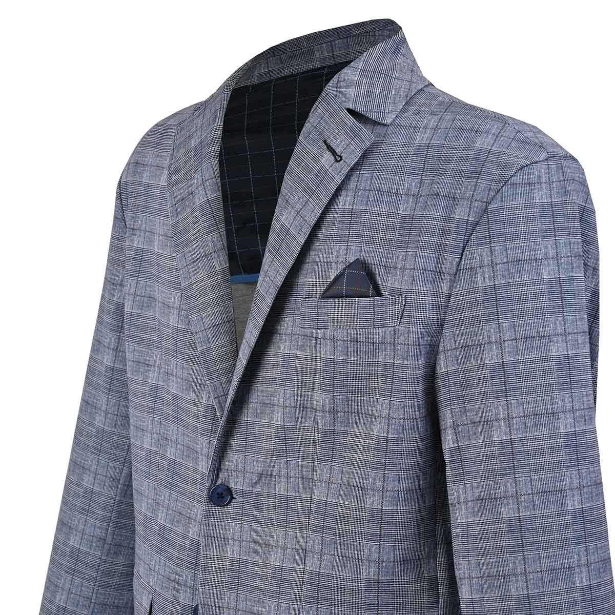 Saco Casual Carlo Corinto Cuadros para Hombre Plus image number null