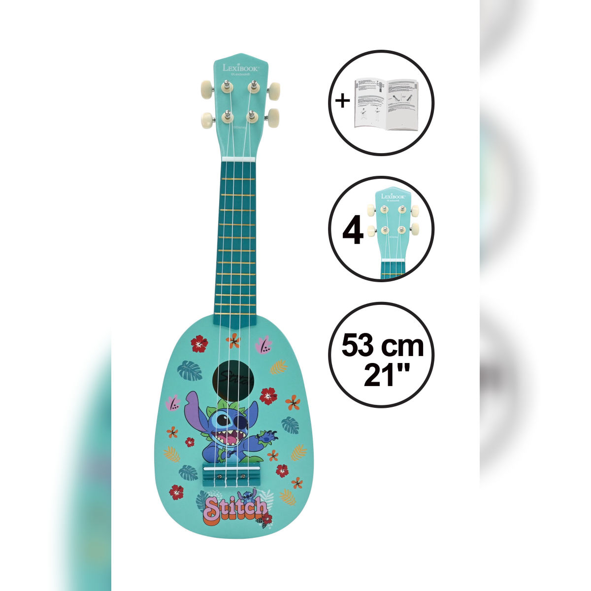 Ukelele de Madera Stitch Lexibook image number null