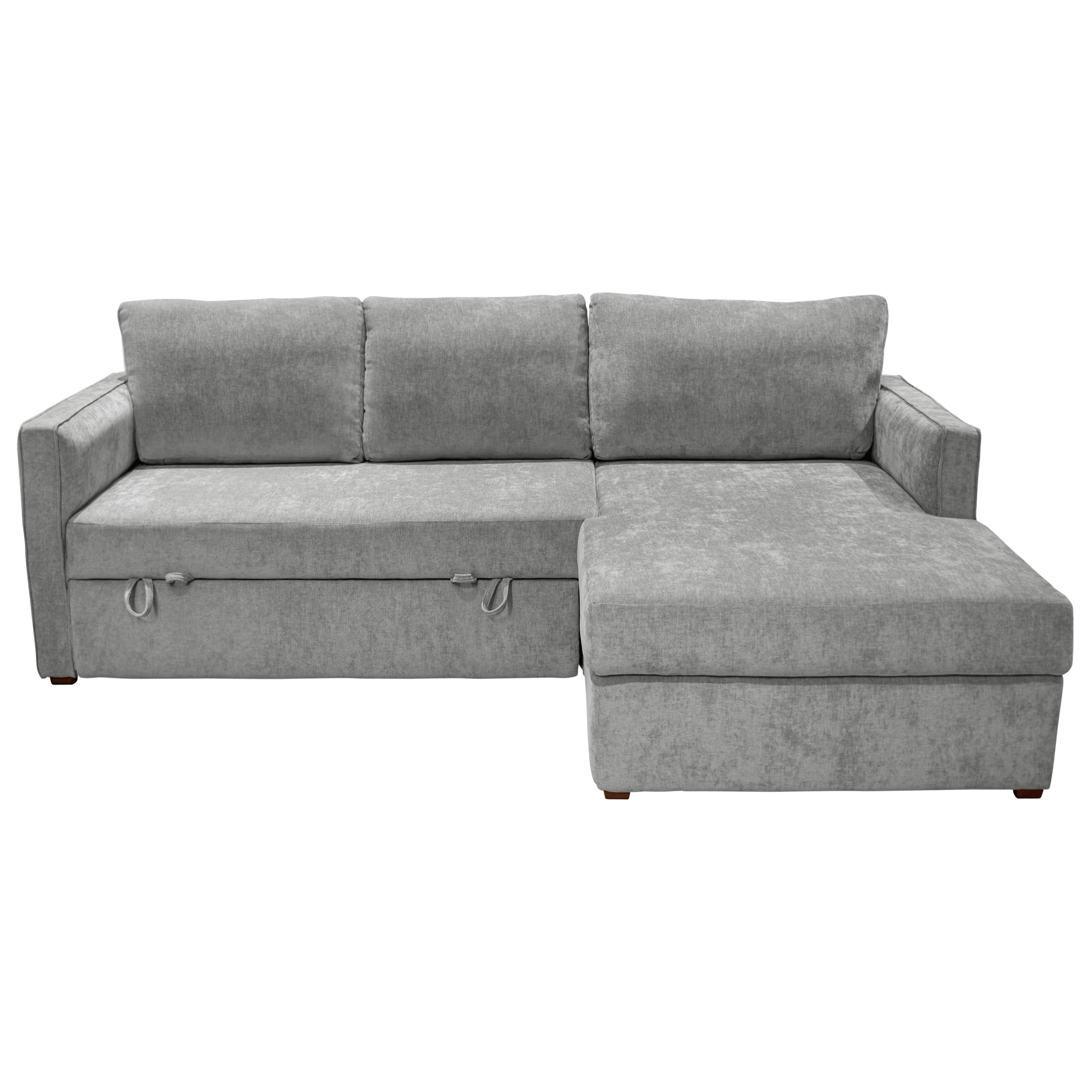 Sof&aacute; Cama Derecho Walnut T Gris Muebles Liz image number null