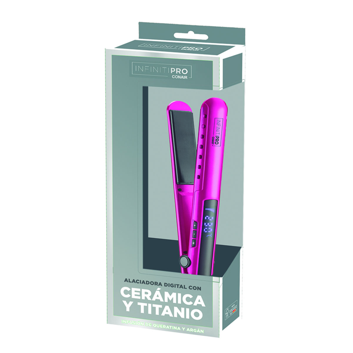 Conair Alaciadora Ionica Rosa Cer&aacute;mica Y Titanio image number null
