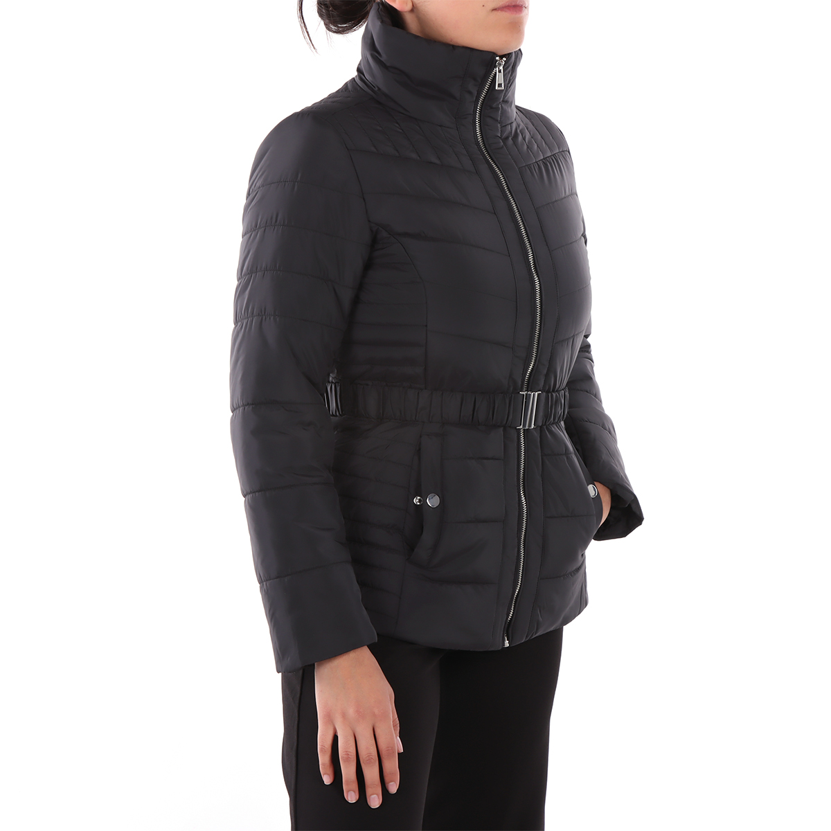 Chamarra Acolchada con Cintur&oacute;n Life Styler para Mujer image number null
