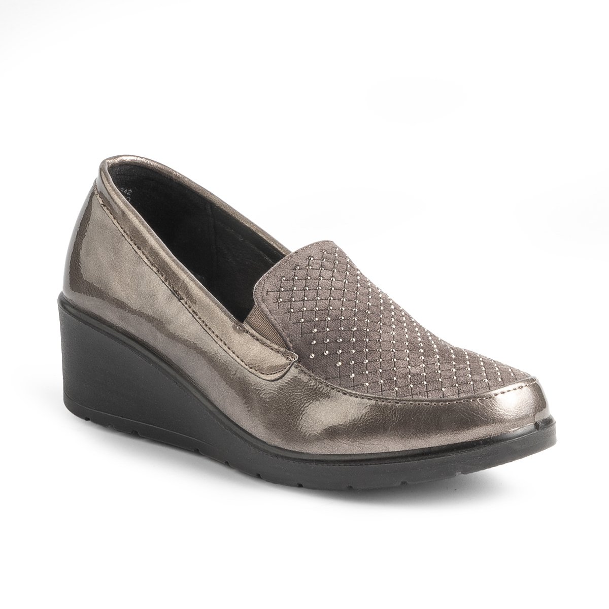 Mocas&iacute;n Cu&ntilde;a Emporium Dorado con Aplicaci&oacute;n Pedrer&iacute;a para Mujer image number null